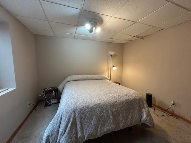 5201 Lombardy Dr, Wausau, WI 54401 - bedroom with carpet and a paneled ceiling
