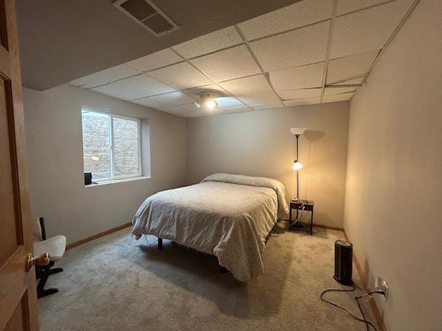 5201 Lombardy Dr, Wausau, WI 54401 - bedroom with carpet and a paneled ceiling