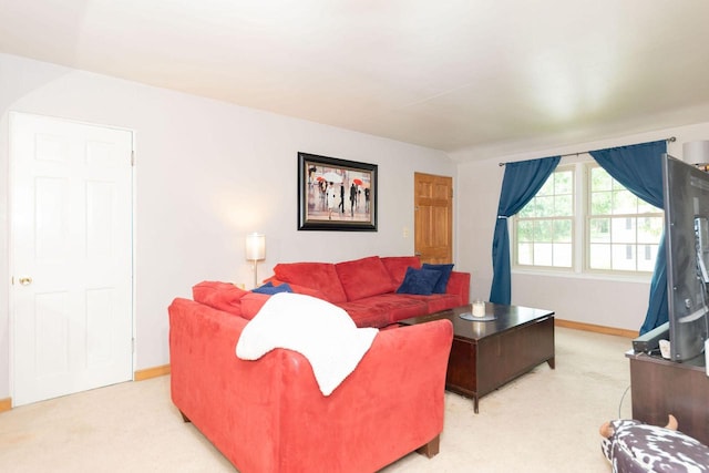 6533 W Center St, Wauwatosa, WI 53210 - living room featuring light colored carpet and baseboards