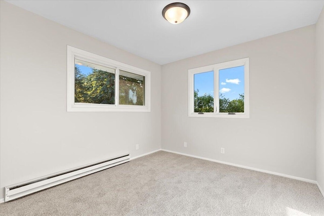 N113W20588 Edgewood Dr, Germantown, WI 53022 - spare room featuring baseboard heating and carpet