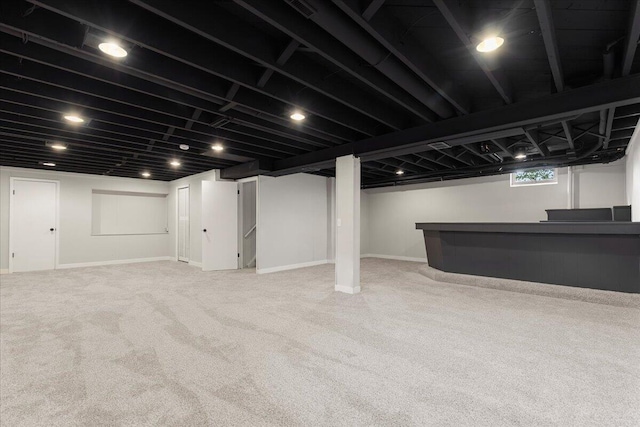 N113W20588 Edgewood Dr, Germantown, WI 53022 - basement with carpet floors and baseboards