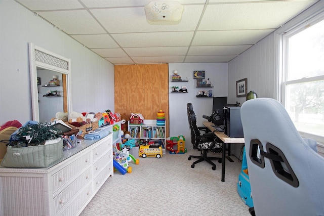 N3225 County Road K, Mauston, WI 53948 - carpeted office featuring a paneled ceiling