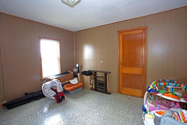 N3225 County Road K, Mauston, WI 53948 - bedroom with wood walls