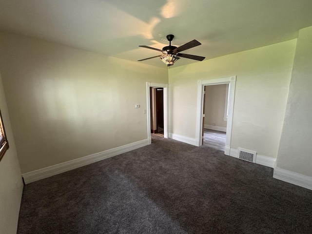 747 S 37th St, Milwaukee, WI 53215 - carpeted spare room with a ceiling fan and baseboards