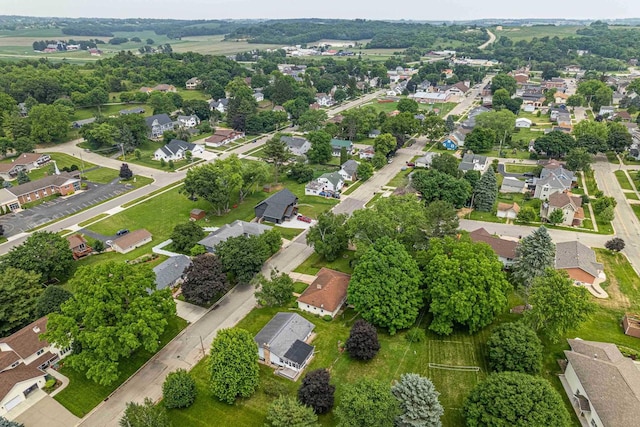 619 4th Ave, New Glarus, WI 53574 - aerial overview of property's location featuring nearby suburban area