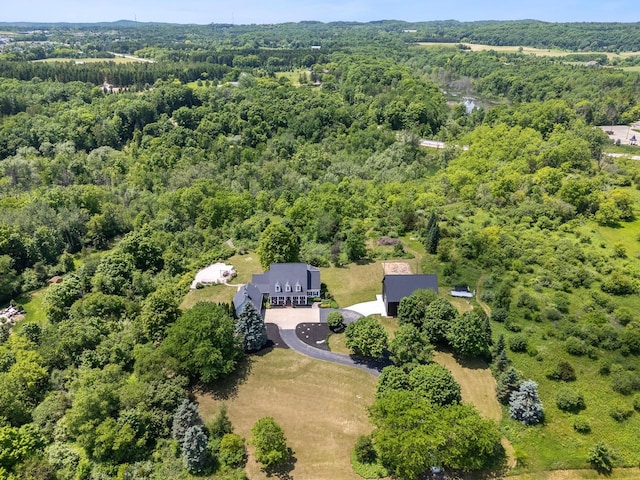 4047 Scenic Rd, Jackson, WI 53037 - bird's eye view of a forest
