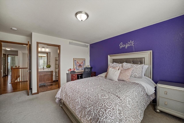 10870 N Spartan Cir, Mequon, WI 53097 - bedroom featuring carpet floors and ensuite bath