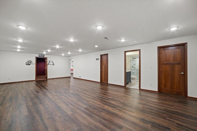 10870 N Spartan Cir, Mequon, WI 53097 - basement featuring dark wood finished floors and recessed lighting