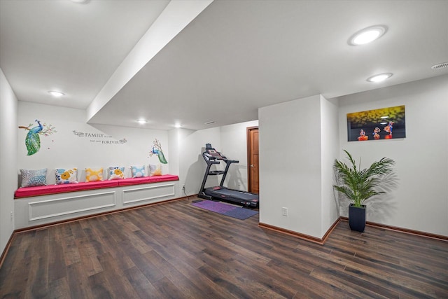 10870 N Spartan Cir, Mequon, WI 53097 - workout area with wood finished floors and baseboards