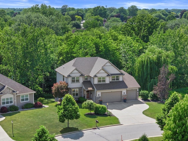 8061 S River Ln, Franklin, WI 53132 - view of subject property featuring a heavily wooded area
