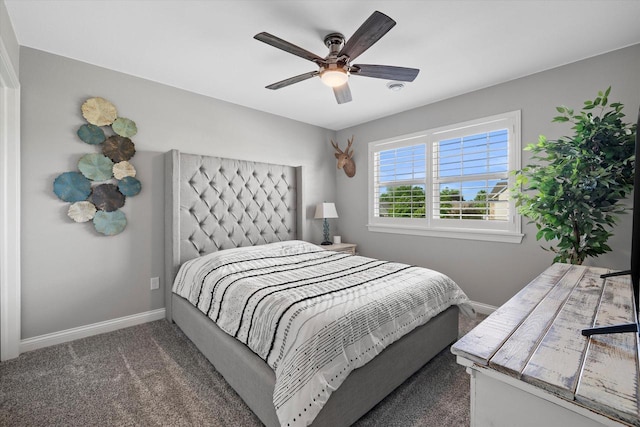 8061 S River Ln, Franklin, WI 53132 - bedroom featuring carpet and ceiling fan
