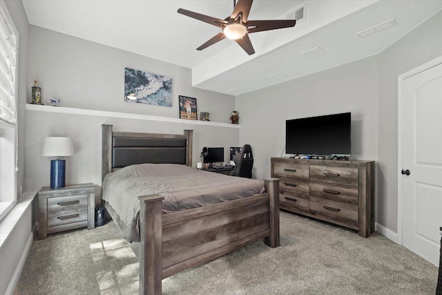 8061 S River Ln, Franklin, WI 53132 - bedroom featuring carpet floors and a ceiling fan