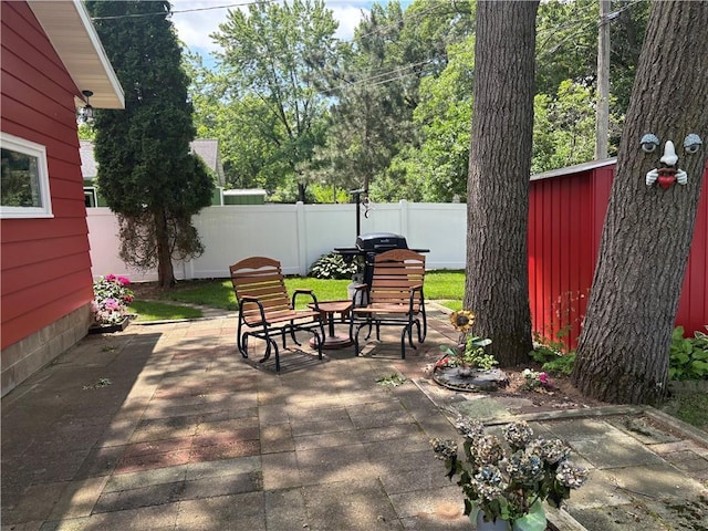 1623 Edgewood Ln, Eau Claire, WI 54703 - fenced backyard with a patio