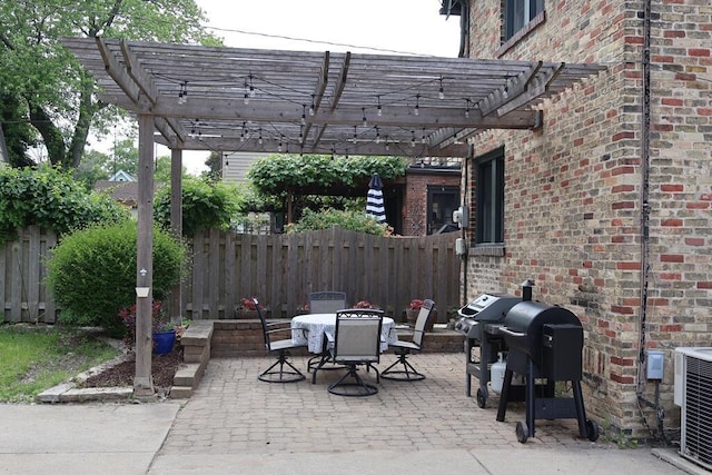 6309 W Mckinley Ave, Wauwatosa, WI 53213 - view of patio / terrace featuring outdoor dining space and a pergola
