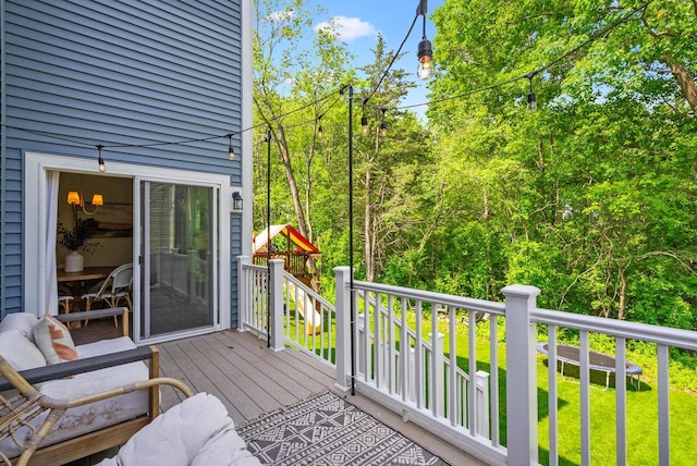 309 Paradise Ct, Hartland, WI 53029 - view of deck