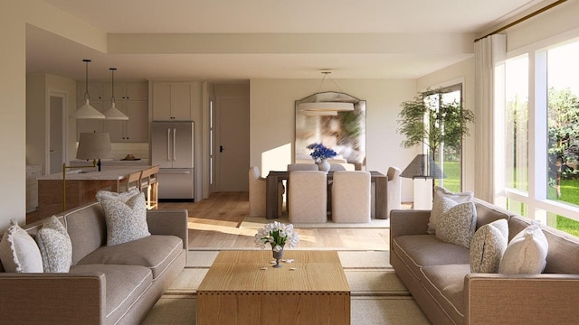 905 Westbridge Ct, Waunakee, WI 53597 - living area featuring light wood-type flooring
