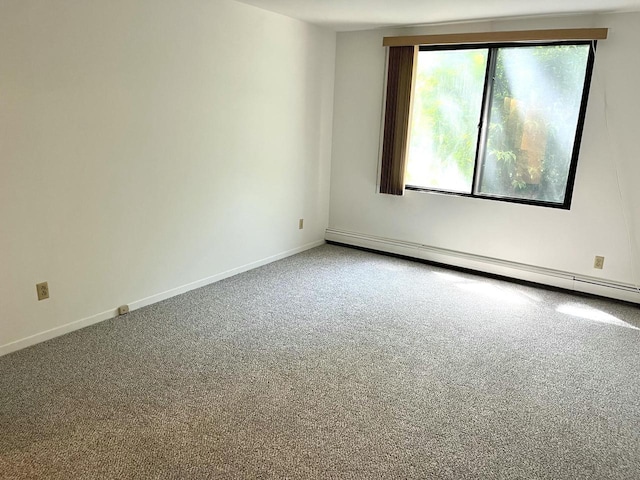 2200 W Good Hope Rd Unit 115, Glendale, WI 53209 - carpeted empty room featuring a baseboard radiator and baseboards