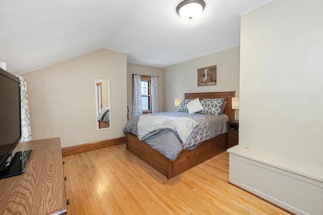 1441 N 66th St, Wauwatosa, WI 53213 - bedroom with light wood-style floors and lofted ceiling