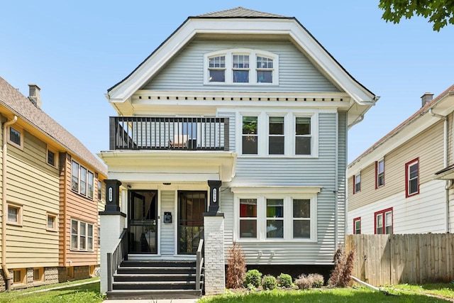3936 N 14th St Unit 3938, Milwaukee, WI 53206 - view of front of home with a balcony