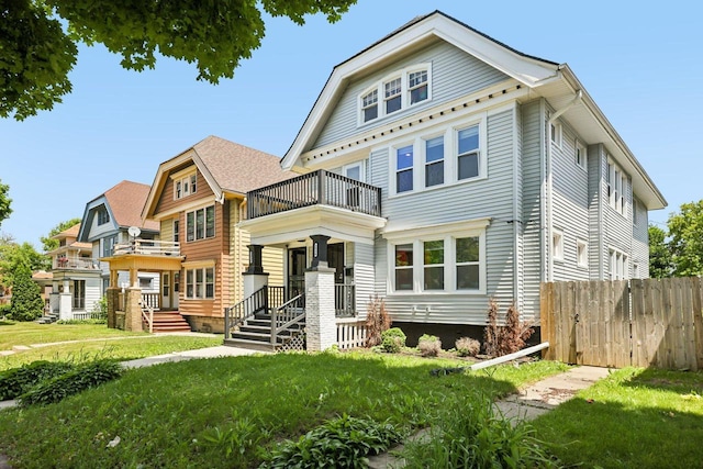 3936 N 14th St Unit 3938, Milwaukee, WI 53206 - view of front of house with a balcony
