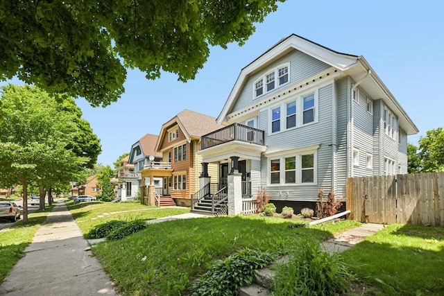 3936 N 14th St Unit 3938, Milwaukee, WI 53206 - view of front of house with a balcony