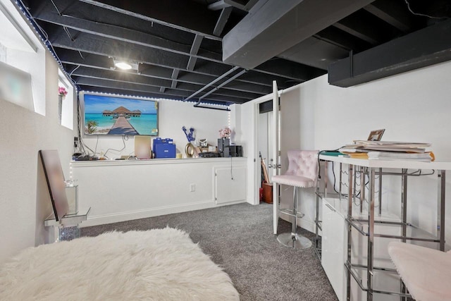 3936 N 14th St Unit 3938, Milwaukee, WI 53206 - finished basement with carpet flooring