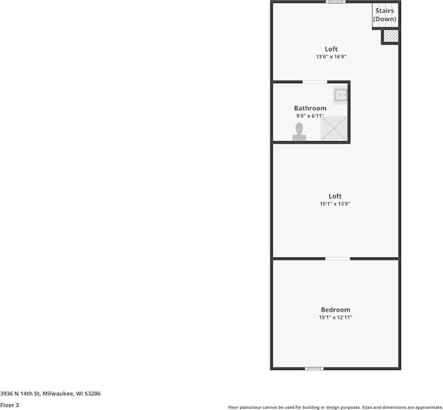 3936 N 14th St Unit 3938, Milwaukee, WI 53206 - view of room layout