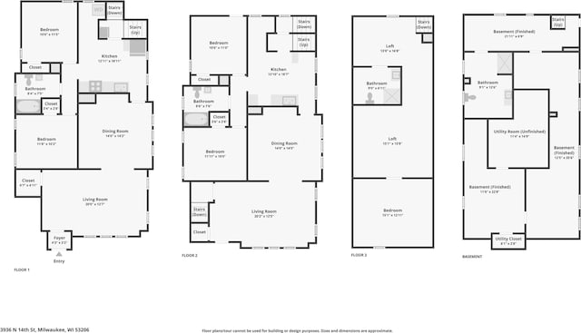 3936 N 14th St Unit 3938, Milwaukee, WI 53206 - view of home floor plan