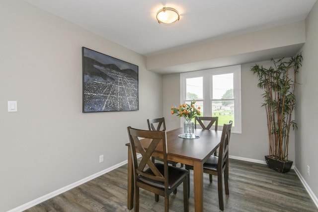 WW151N8656 Marshall Dr, Menomonee Falls, WI 53051 - dining area with dark wood-style floors