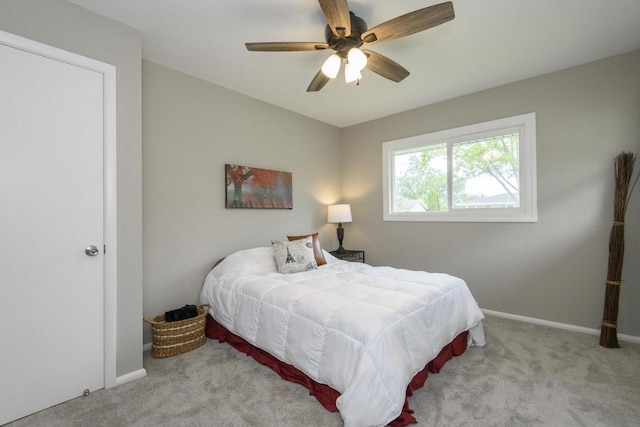 WW151N8656 Marshall Dr, Menomonee Falls, WI 53051 - carpeted bedroom featuring baseboards and ceiling fan