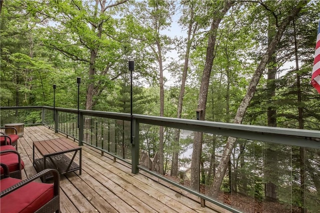 5683N Ham-Holly Dr, Stone Lake, WI 54876 - view of deck