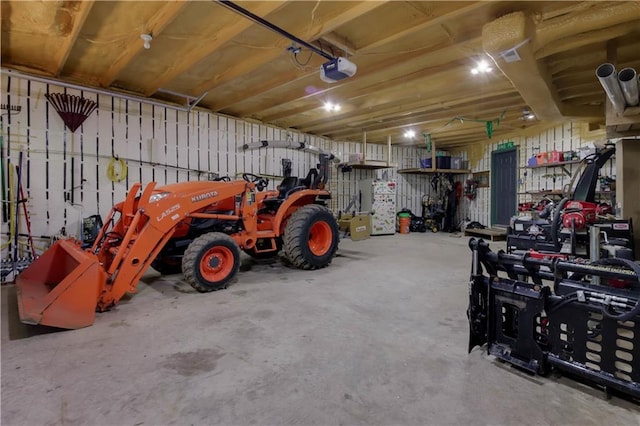 5683N Ham-Holly Dr, Stone Lake, WI 54876 - garage with a garage door opener