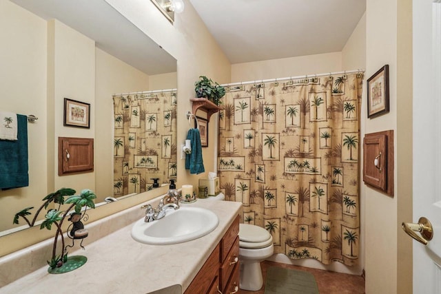 8216 Anna Ave, Wind Lake, WI 53185 - bathroom with vanity and a shower with curtain