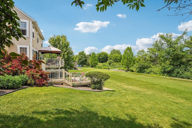 8216 Anna Ave, Wind Lake, WI 53185 - view of grassy yard featuring a gazebo
