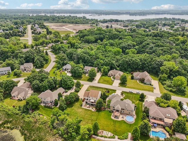 8216 Anna Ave, Wind Lake, WI 53185 - aerial perspective of suburban area with a large body of water