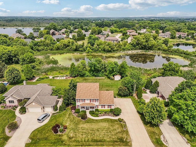 8216 Anna Ave, Wind Lake, WI 53185 - aerial perspective of suburban area with a nearby body of water