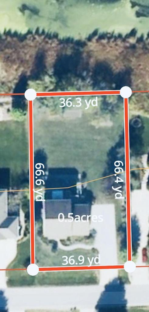 8216 Anna Ave, Wind Lake, WI 53185 - map / location featuring property boundaries highlighted