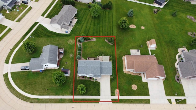 2137 Olde Country Cir, Kaukauna, WI 54130 - aerial view of residential area with property parcel outlined