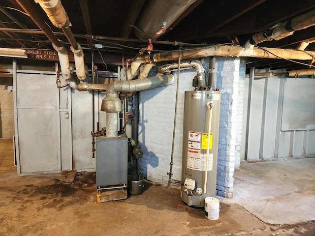 1528 Taylor Ave, Racine, WI 53403 - unfinished basement with water heater