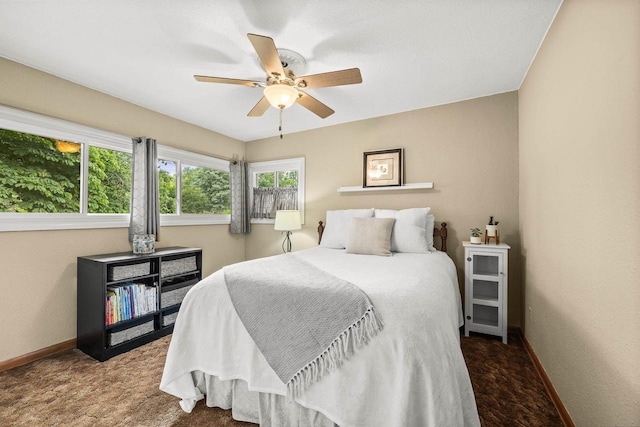 1242 E Edgewood Dr, Appleton, WI 54913 - carpeted bedroom featuring baseboards and ceiling fan