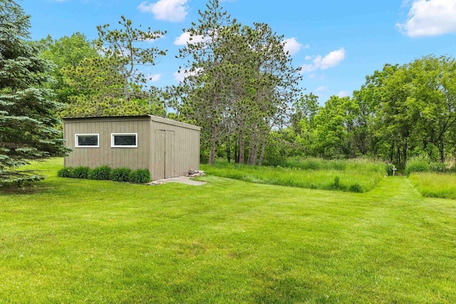 1242 E Edgewood Dr, Appleton, WI 54913 - view of green lawn featuring an outbuilding
