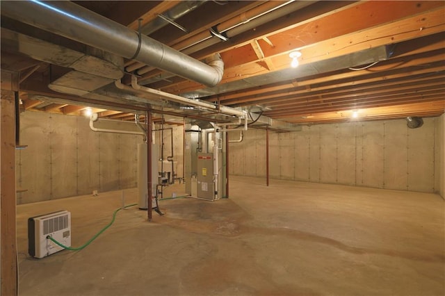 1410 Forest Knoll Ct, Eau Claire, WI 54701 - unfinished below grade area with gas water heater and heating unit