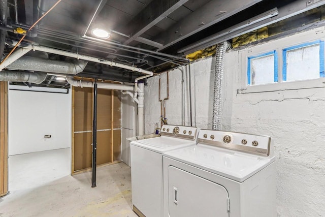 1617 69th St, Kenosha, WI 53143 - laundry room with separate washer and dryer