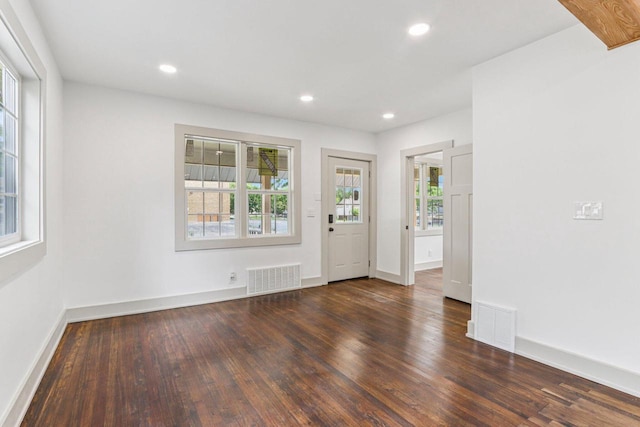 1617 69th St, Kenosha, WI 53143 - foyer entrance featuring wood-type flooring and recessed lighting