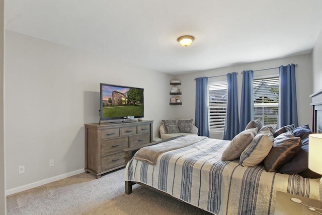 408 55th St Unit B, Kenosha, WI 53140 - bedroom featuring light carpet and baseboards