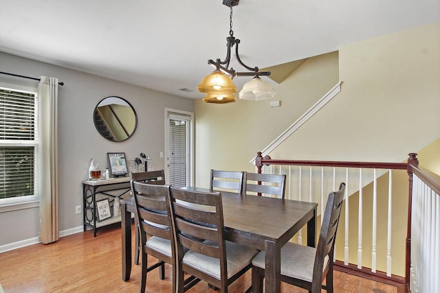 408 55th St Unit B, Kenosha, WI 53140 - dining area featuring light wood-style floors