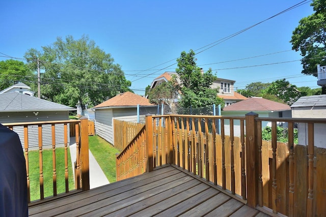 3313 S Delaware Ave, Milwaukee, WI 53207 - view of wooden deck