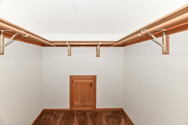 7701 W Coventry Dr, Franklin, WI 53132 - walk in closet featuring dark carpet