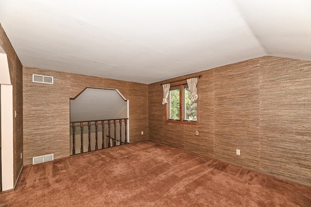 7701 W Coventry Dr, Franklin, WI 53132 - carpeted spare room featuring lofted ceiling