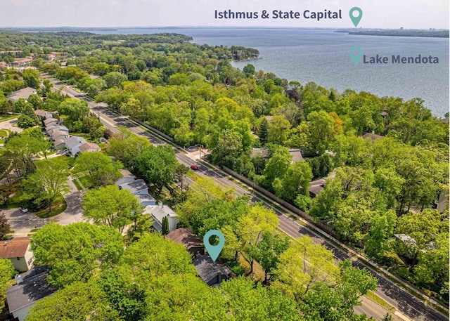 5717 Cedar Ridge Rd, Middleton, WI 53562 - drone / aerial view of a large body of water